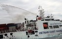 Tàu hàng nước ngoài cháy trên biển Ninh Thuận, nguy cơ tràn dầu