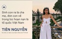 'Sinh con ra là cha mẹ, đón con về lúc hoạn nạn là Tổ quốc'