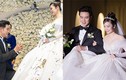 MC Thùy Linh được chồng kém tuổi quỳ gối trao nhẫn trong đám cưới