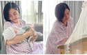Loạt ảnh Vân Trang bên hai con sau khi sinh đôi