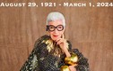 Tiếc thương biểu tượng thời trang thế giới Iris Apfel qua đời ở tuổi 102