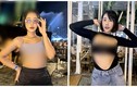 Hot girl mặc mốt hở chân ngực hớ hênh nơi đông người