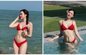 Hoa hậu Đỗ Thị Hà khoe dáng nuột với bikini trên biển Thái Lan
