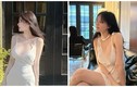 Hot girl “siêu vòng một” mặc đồ mỏng, trễ nải ở quán cà phê