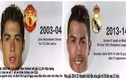 Khuôn mặt Ronaldo biến đổi khó tin sau 10 năm