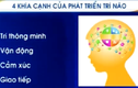 4 yếu tố phát triển trí não toàn diện ở trẻ