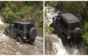 Xe Jeep băng hồ, leo thác nước tài tình