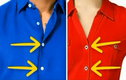 Giải mã bí ẩn cúc áo sơ mi nữ được may bên trái 