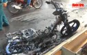 Yamaha Exciter bốc cháy dữ dội trên xa lộ Hà Nội