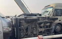 Tai nạn liên hoàn giữa 6 ô tô trên cầu Chương Dương