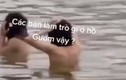 Xác minh đối tượng đăng clip 2 người tắm ở hồ Gươm