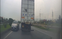 Đi ngược chiều trên cao tốc Hà Nội - Bắc Giang, tài xế bị phạt nặng