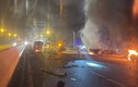 Cháy xe bồn cao tốc Hà Nội - Hải Phòng: Tài xế xe tải tử vong 