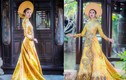 Cận cảnh áo dài thi Hoa hậu Quốc tế của Thúy Vân