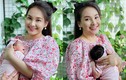 Bảo Thanh xinh đẹp rạng rỡ bên con gái một tháng tuổi