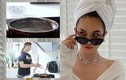 Ngọc Trinh làm vlog nấu ăn, nhà giàu mà dùng chảo "như đồng nát"
