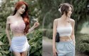 Hot girl xinh đẹp mặc hở khoe body chữ S nét căng