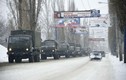 Đoàn xe cứu trợ Nga đi kèm xe quân sự sang Ukraine?