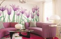Trang trí phòng đẹp lạ với giấy dán tường họa tiết hoa lá