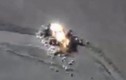 Video Nga dội bom nổ tung đoàn xe IS đang tháo chạy ở Syria