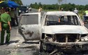 Manh mối phá án đốt xe giám đốc từ chiếc điện thoại cháy đen