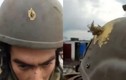 Người lính Ukraine may mắn sống sót sau khi viên đạn xuyên qua mũ