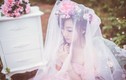 Nữ sinh Thanh Hóa 18 tuổi khoe dáng xinh với váy cưới