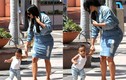 Con gái Kim Kardashian chập chững bước đầu tiên