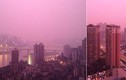 Kỳ quái hiện tượng bầu trời màu hồng ở Trung Quốc