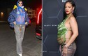 Ca sĩ Rihanna diện đồ như "vải màn tuyn" xuyên thấu khoe bụng bầu