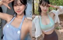 Hot girl vô tư “thả rông” diện tạp dề, khoe vòng 1 "ná thở"