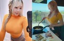 Mặc áo xẻ sâu hút, hot girl xinh đẹp “gây bão” khi nấu ăn