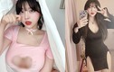 Ngượng chín mặt hot girl mặc hở táo bạo khoe vòng 1 lộ liễu 