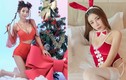 Hot girl gợi cảm hóa nàng thỏ Giáng sinh quyến rũ mê người