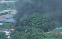 Cháy bãi giữ xe vi phạm giao thông ở Hà Nội