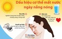 Dấu hiệu cơ thể bị mất nước trong ngày nắng nóng