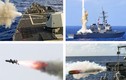Hải quân Mỹ bắn mưa tên lửa, đạn pháo trên biển