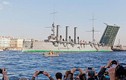 Dân Nga đổ ra sông Neva xem tàu chiến Rạng Đông