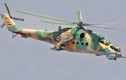 Trực thăng Mi-24D Syria bỏ bom oanh tạc phiến quân IS