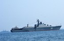 Toàn cảnh tàu chiến Đinh Tiên Hoàng duyệt binh hải quân quốc tế