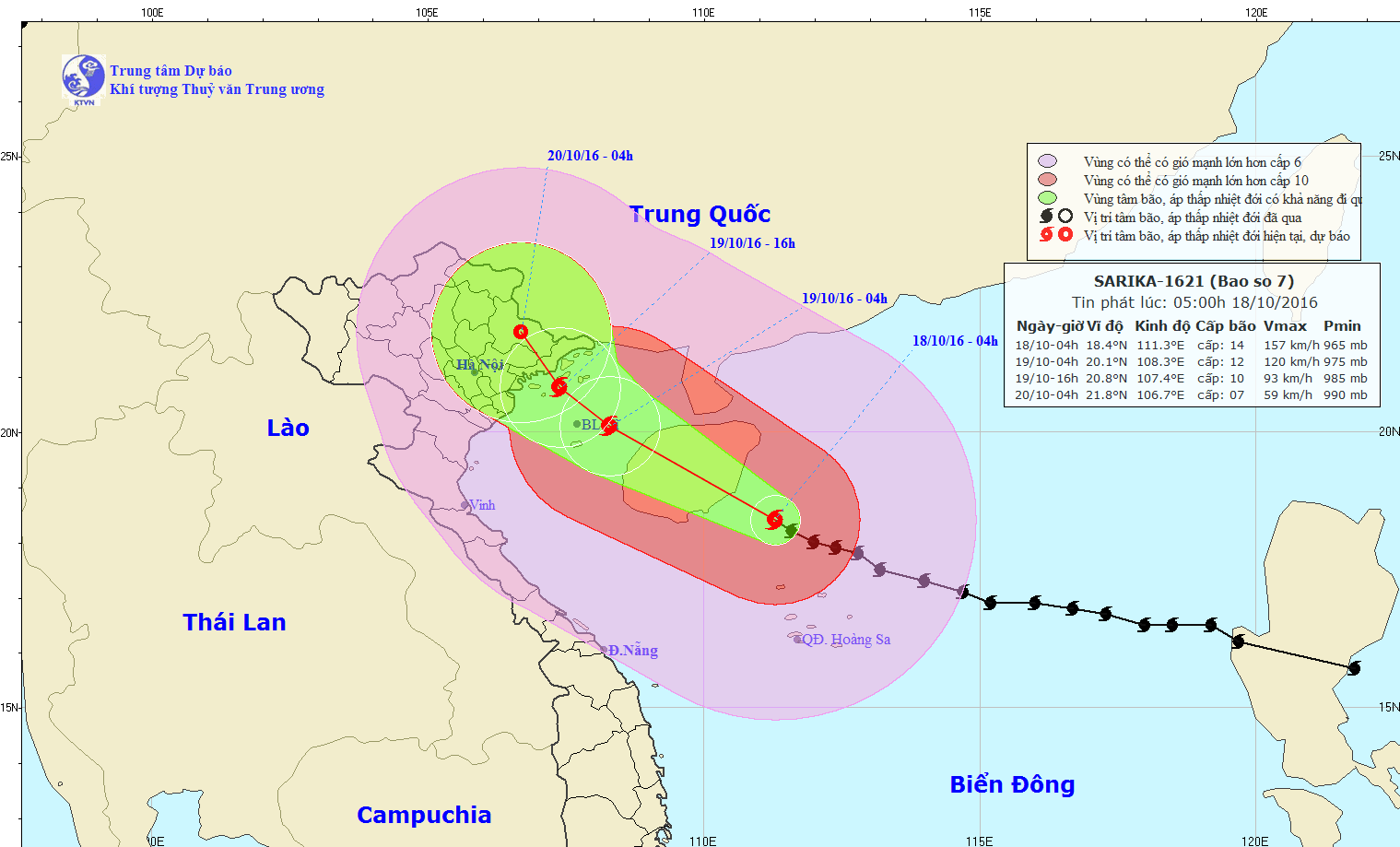 Chiều mai bão số 7 vào Quảng Ninh-Hải Phòng với gió cấp 11-12