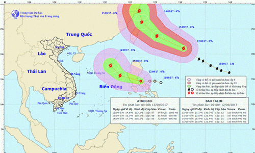 Áp thấp nhiệt đới trên Biển Đông có thể mạnh lên thành bão