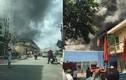 Ảnh: Toàn cảnh hiện trường cháy dữ dội trên đường Trường Chinh