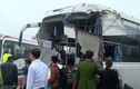 Hiện trường tai nạn xe cứu hỏa tông xe khách ở Hà Nội