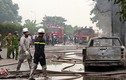 Cận cảnh hiện trường vụ cháy dữ dội xưởng sơn ở Hà Nội