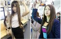 Chộp nhan sắc nữ sinh châu Á nơi công cộng