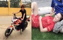Nữ sinh quần đùi áo số tranh ngôi hoa khôi bóng đá
