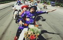 Đám cưới rước dâu bằng xe Cub gây sốt ở Sài Gòn