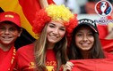 Vẻ đẹp của nữ CĐV Tây Ban Nha trên khán đài Euro 2016