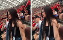 Chết mê với nhan sắc cô gái Việt  xuất hiện tại khán đài World Cup 